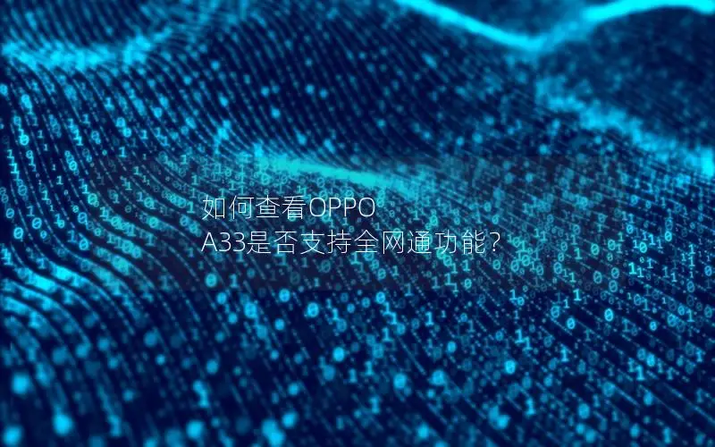 如何查看OPPO A33是否支持全网通功能？