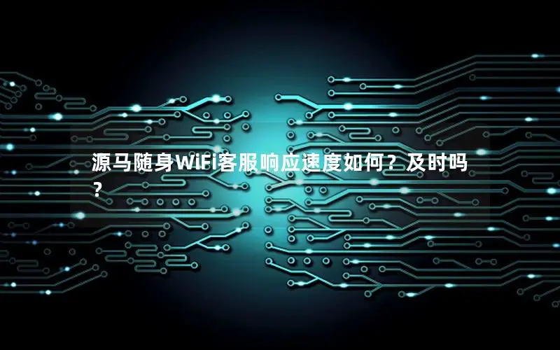 源马随身WiFi客服响应速度如何？及时吗？