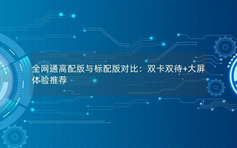 全网通高配版与标配版对比：双卡双待+大屏体验推荐