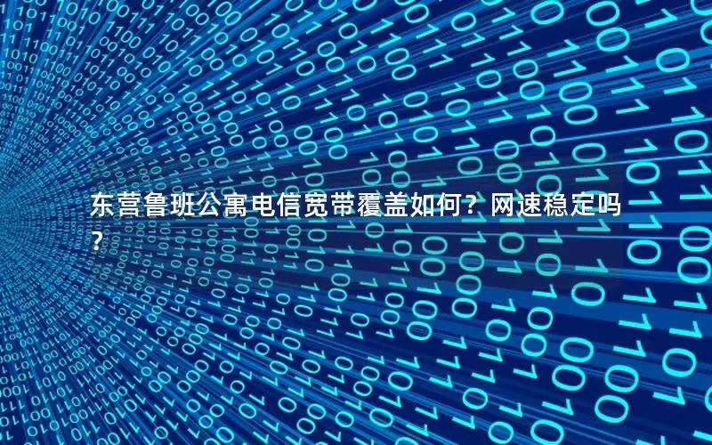 东营鲁班公寓电信宽带覆盖如何？网速稳定吗？