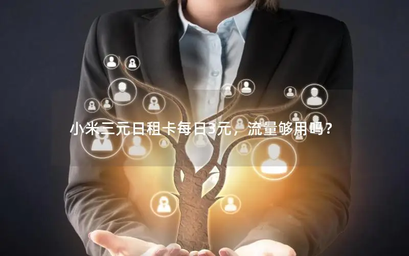 小米三元日租卡每日3元，流量够用吗？