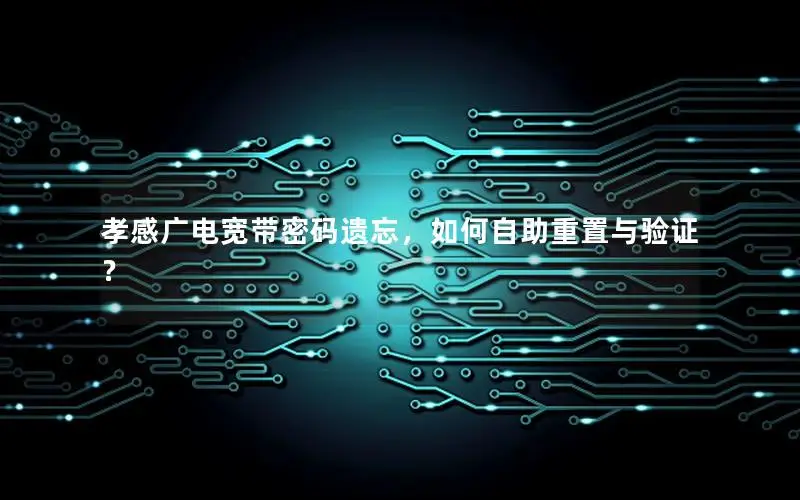 孝感广电宽带密码遗忘，如何自助重置与验证？