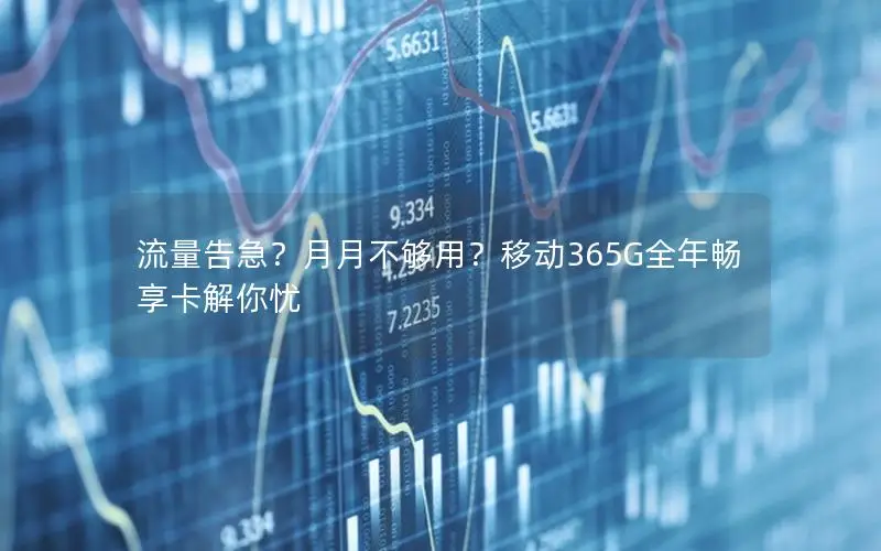 流量告急？月月不够用？移动365G全年畅享卡解你忧