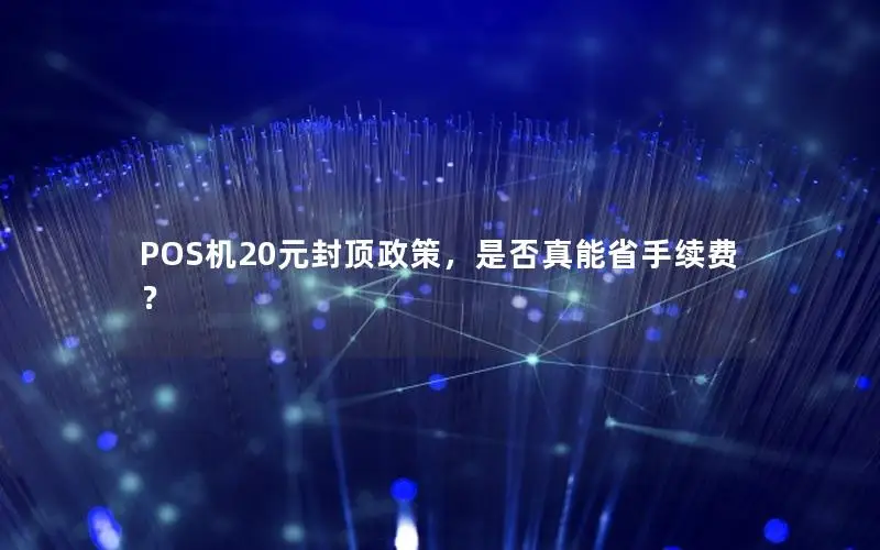 POS机20元封顶政策，是否真能省手续费？