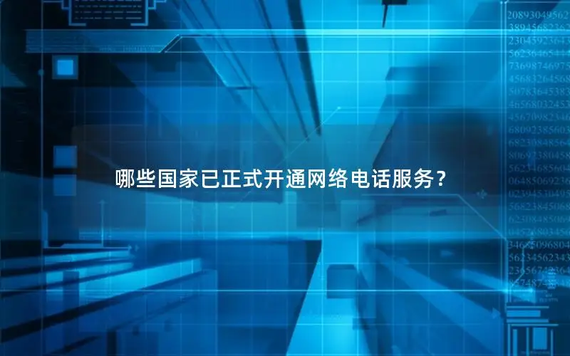 哪些国家已正式开通网络电话服务？