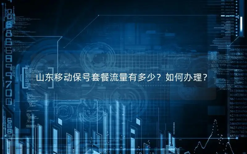 山东移动保号套餐流量有多少？如何办理？