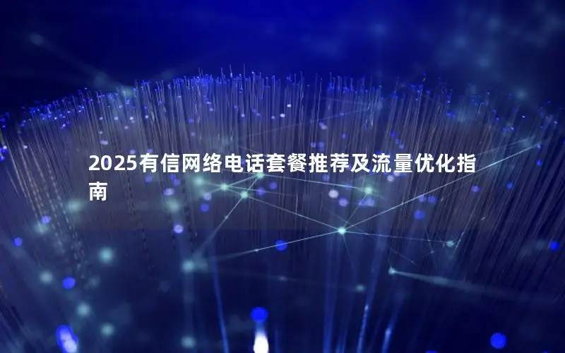 2025有信网络电话套餐推荐及流量优化指南