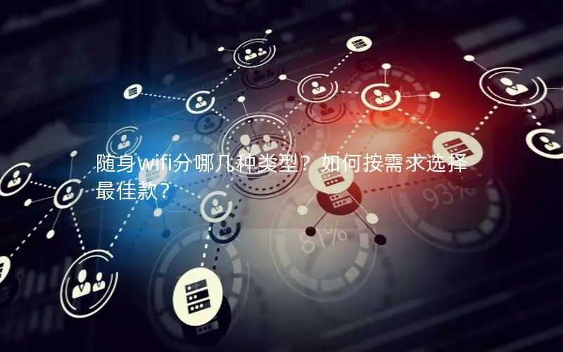 随身wifi分哪几种类型？如何按需求选择最佳款？