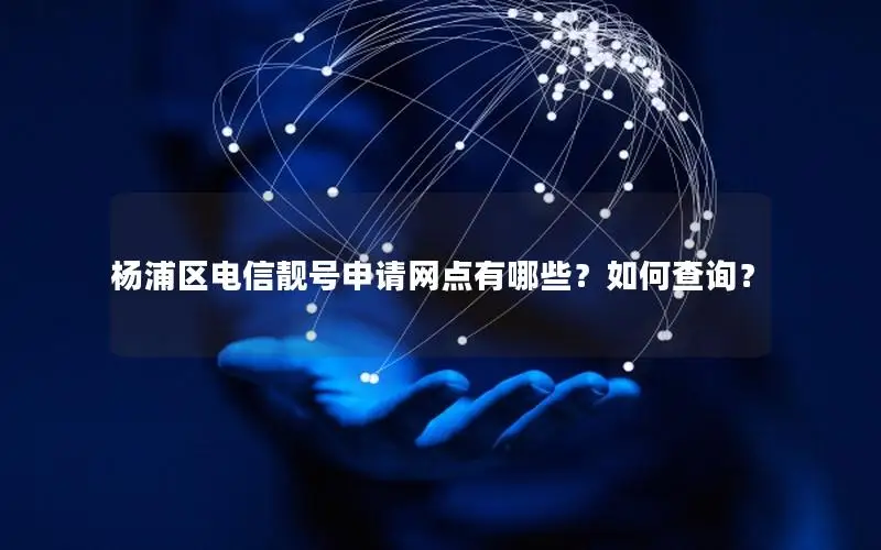 杨浦区电信靓号申请网点有哪些？如何查询？