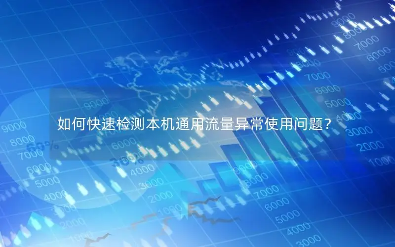 如何快速检测本机通用流量异常使用问题？