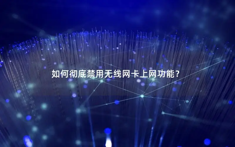 如何彻底禁用无线网卡上网功能？