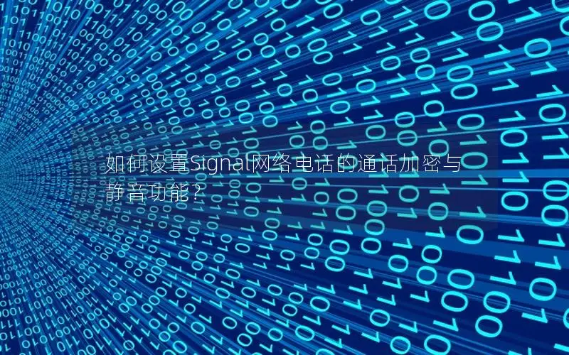 如何设置Signal网络电话的通话加密与静音功能？