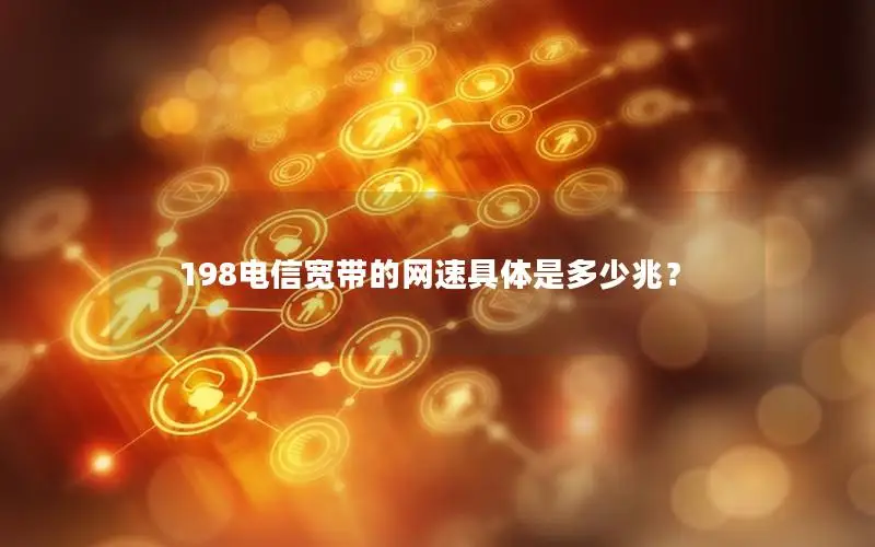 198电信宽带的网速具体是多少兆？