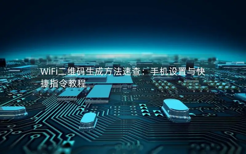 WiFi二维码生成方法速查：手机设置与快捷指令教程