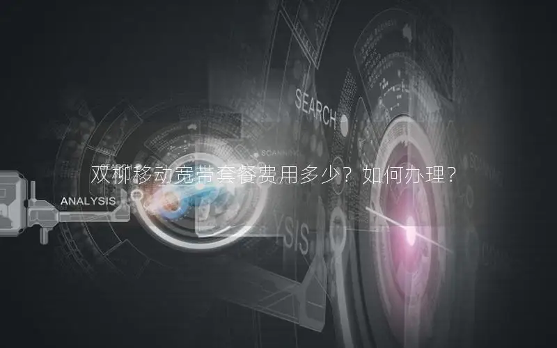 双柳移动宽带套餐费用多少？如何办理？