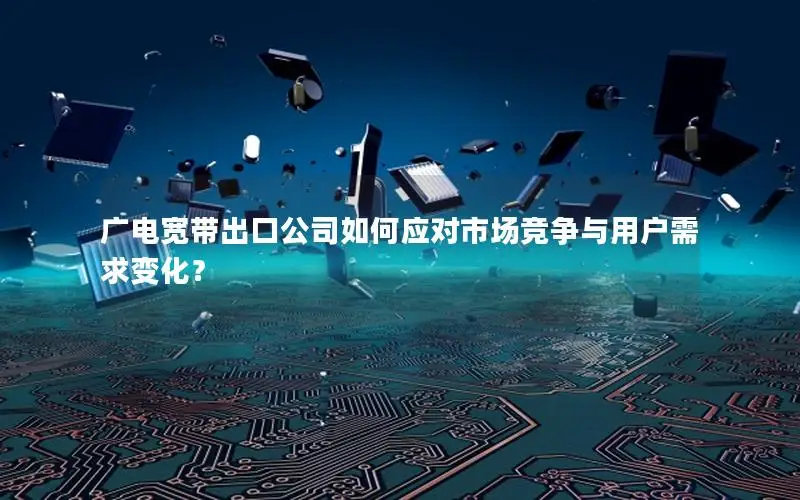 广电宽带出口公司如何应对市场竞争与用户需求变化？