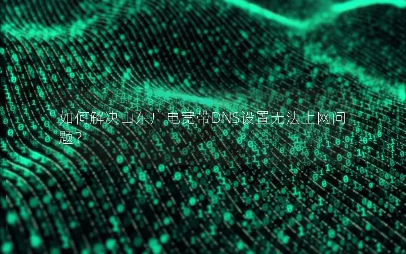 如何解决山东广电宽带DNS设置无法上网问题？