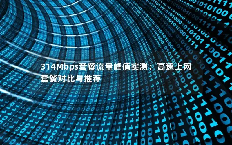 314Mbps套餐流量峰值实测：高速上网套餐对比与推荐