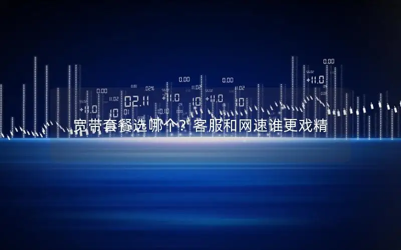 宽带套餐选哪个？客服和网速谁更戏精