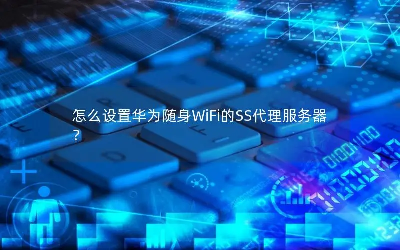 怎么设置华为随身WiFi的SS代理服务器？