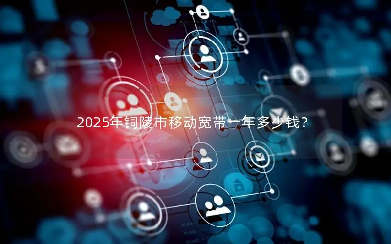 2025年铜陵市移动宽带一年多少钱？
