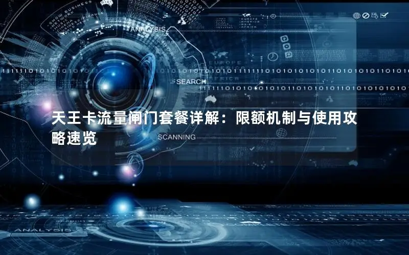 天王卡流量闸门套餐详解：限额机制与使用攻略速览