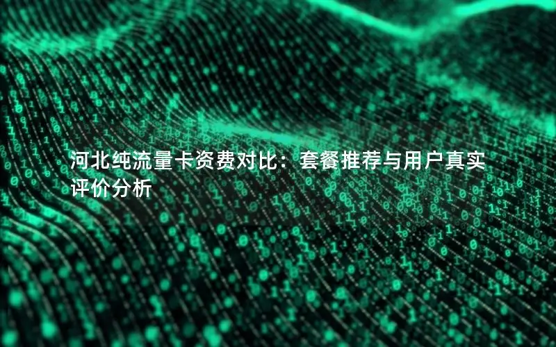 河北纯流量卡资费对比：套餐推荐与用户真实评价分析