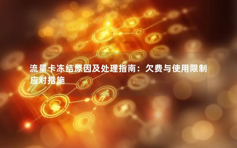 流量卡冻结原因及处理指南：欠费与使用限制应对措施