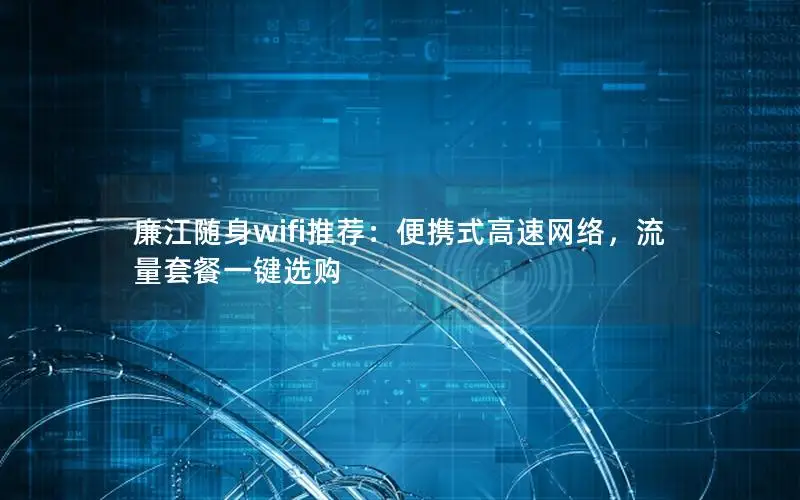 廉江随身wifi推荐：便携式高速网络，流量套餐一键选购