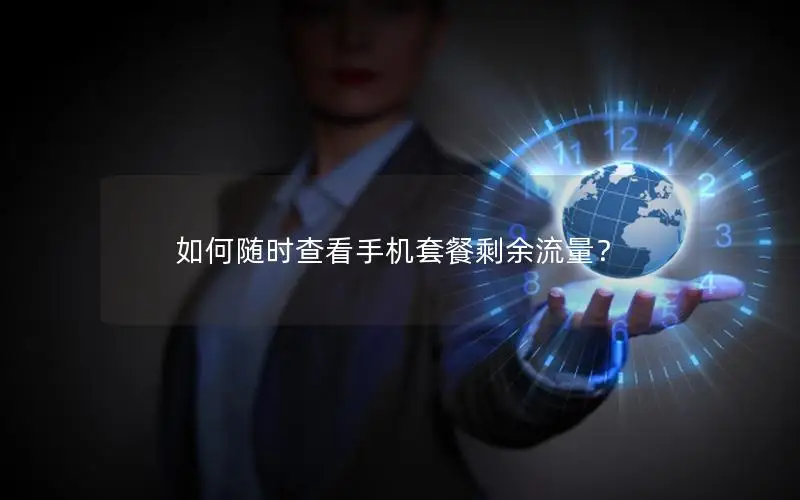 如何随时查看手机套餐剩余流量？