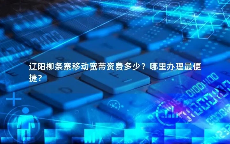 辽阳柳条寨移动宽带资费多少？哪里办理最便捷？