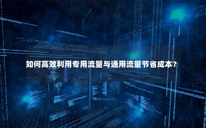 如何高效利用专用流量与通用流量节省成本？