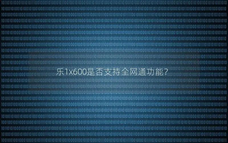 乐1x600是否支持全网通功能？
