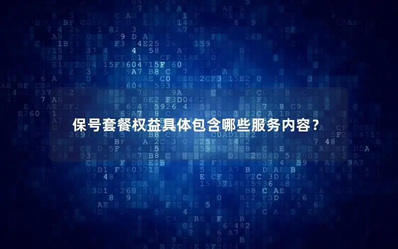 保号套餐权益具体包含哪些服务内容？