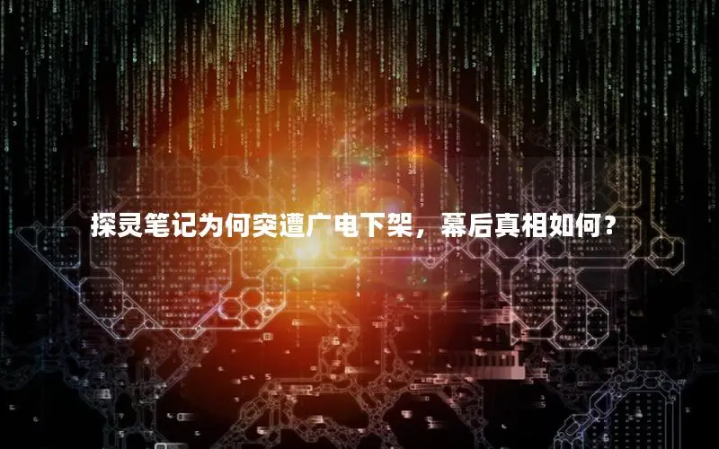探灵笔记为何突遭广电下架，幕后真相如何？