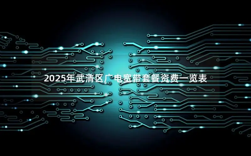 2025年武清区广电宽带套餐资费一览表