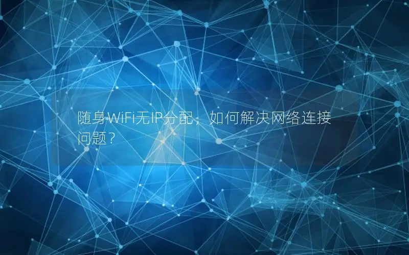 随身WiFi无IP分配，如何解决网络连接问题？