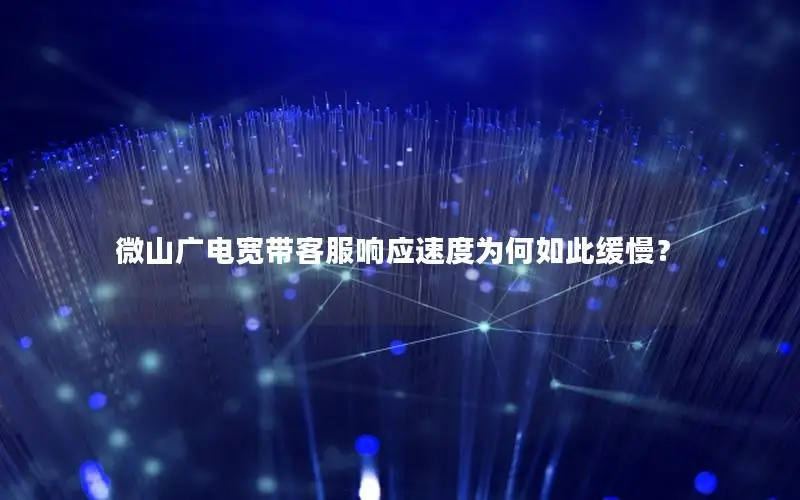 微山广电宽带客服响应速度为何如此缓慢？