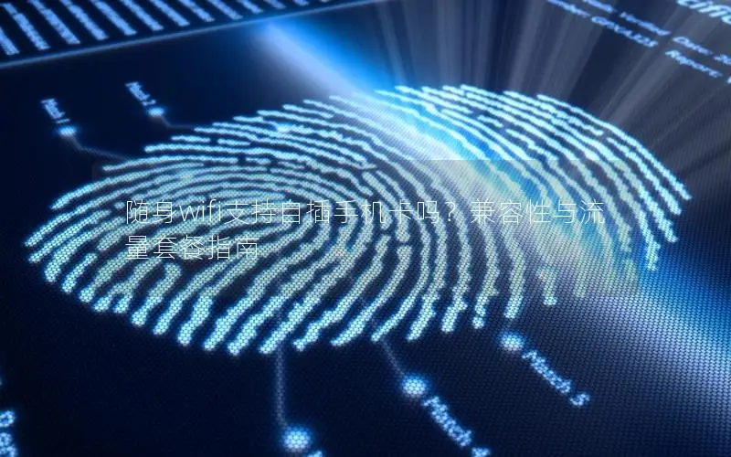 随身wifi支持自插手机卡吗？兼容性与流量套餐指南
