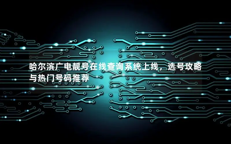 哈尔滨广电靓号在线查询系统上线，选号攻略与热门号码推荐