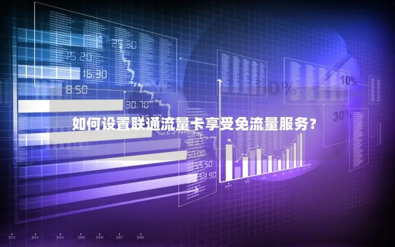 如何设置联通流量卡享受免流量服务？