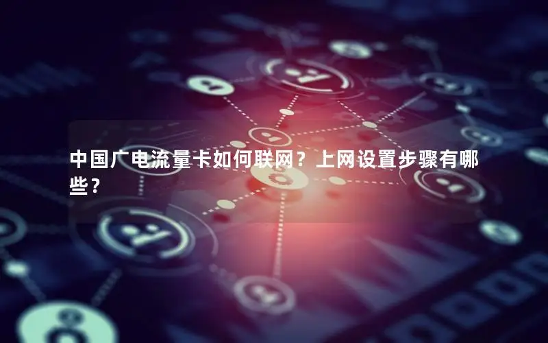 中国广电流量卡如何联网？上网设置步骤有哪些？