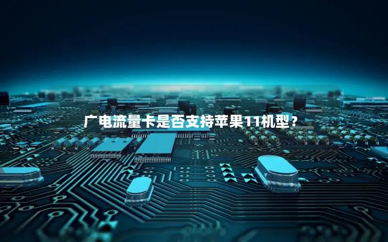 广电流量卡是否支持苹果11机型？