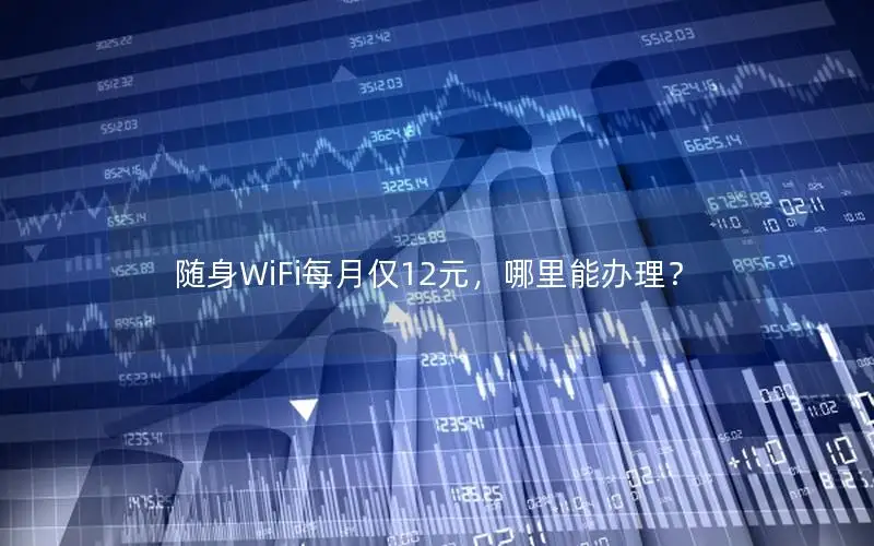 随身WiFi每月仅12元，哪里能办理？