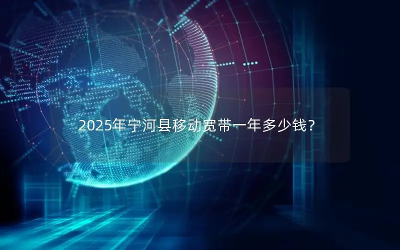 2025年宁河县移动宽带一年多少钱？