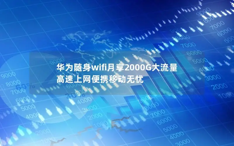 华为随身wifi月享2000G大流量 高速上网便携移动无忧