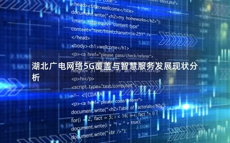 湖北广电网络5G覆盖与智慧服务发展现状分析