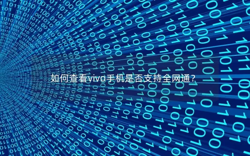 如何查看vivo手机是否支持全网通？