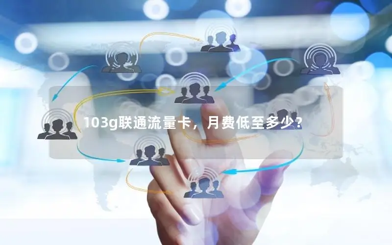 103g联通流量卡，月费低至多少？