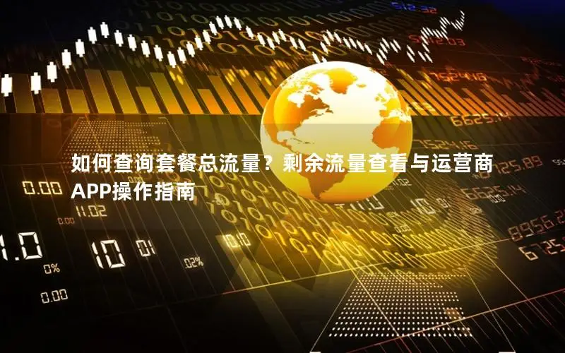 如何查询套餐总流量？剩余流量查看与运营商APP操作指南